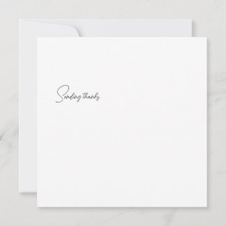 Sophisticated Luxury African Caribbean Asian Thank You Card