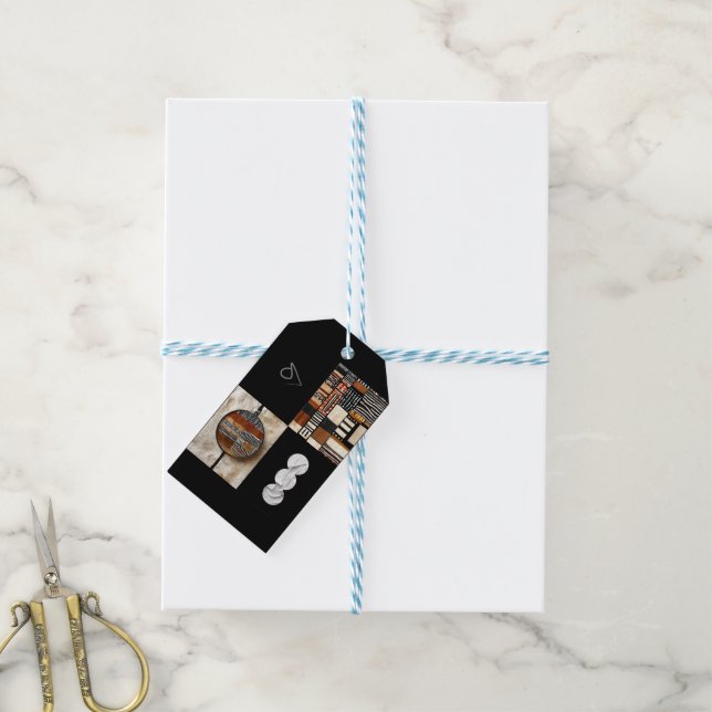 Sophisticated Luxury African Caribbean Gift Tags (With Twine)
