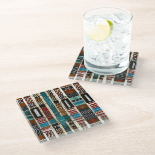 Sophisticated Luxury African Caribbean Island  Glass Coaster