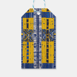 Sophisticated Luxury African Caribbean Mudcloth Gift Tags