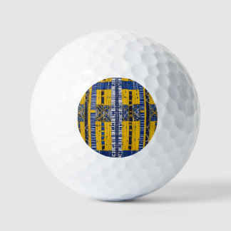 Sophisticated Luxury African Caribbean Mudcloth Golf Balls