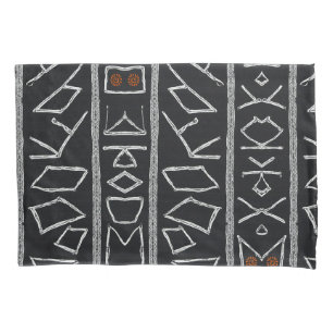 Sophisticated Luxury African Caribbean Mudcloth Pillowcase