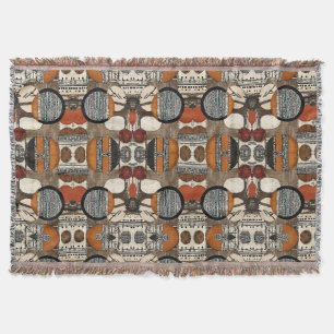 Sophisticated Luxury African Caribbean Throw Blanket