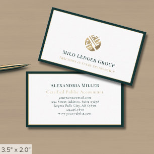 Sophisticated Luxury Gold Logo Business Card