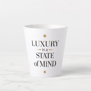Sophisticated Luxury Quote Typography Art Latte Mug