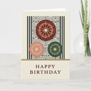 Sophisticated Medallion Birthday Card
