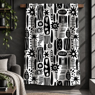 Sophisticated Minimal Artistic Shapes Throw Blanke