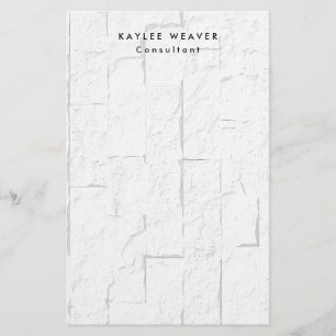 Sophisticated Minimalist Wall Bricks Professional Stationery