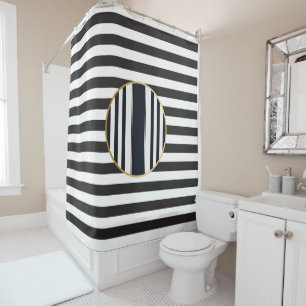 Sophisticated modern elegant shower curtain