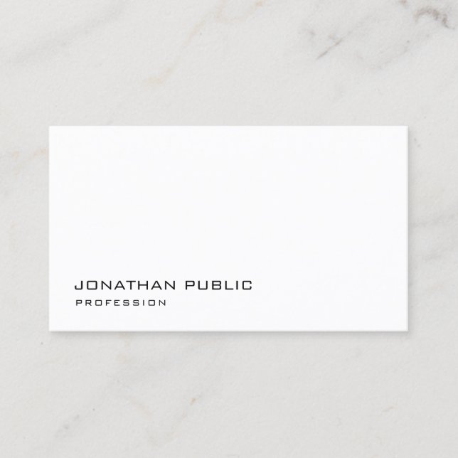 Sophisticated Modern Minimal Professional Simple Business Card (Front)