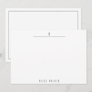 Sophisticated Modern Monogram Card
