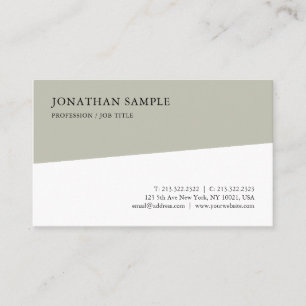 Sophisticated Modern Simple Template Professional Business Card