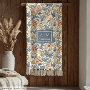 Sophisticated Morris style pimpernel pattern gift  Fleece Blanket