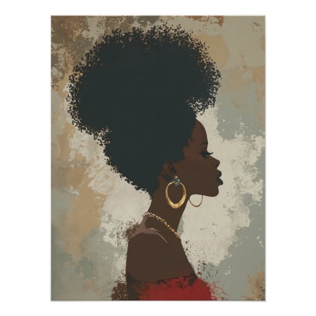 Sophisticated Multicolor Abstract Poster (Front)