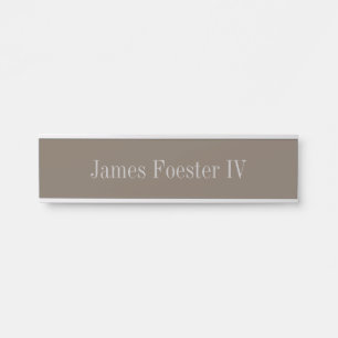Sophisticated Neutral Colour Desk Hanging Door Sign
