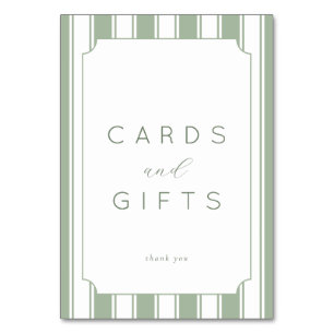Sophisticated Pale Green Minimalist Gratitude Card