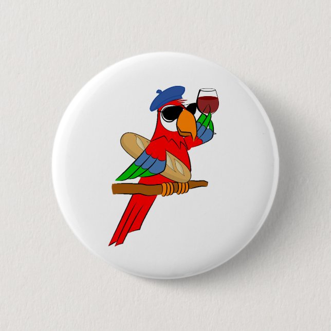 SoPHisticated Parrot Button (Front)