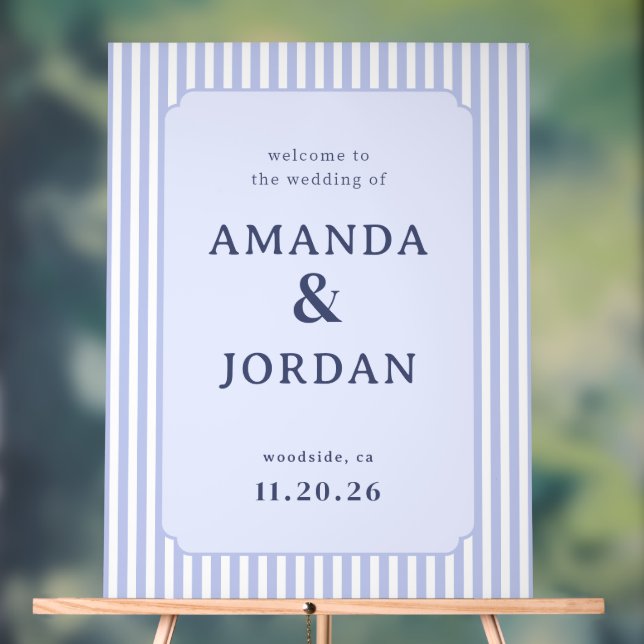 Sophisticated Pastel Wedding Sign (Neutral)