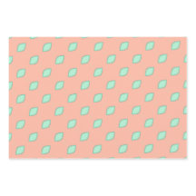 Sophisticated Peach Wrapping Paper Flat Sheet Set