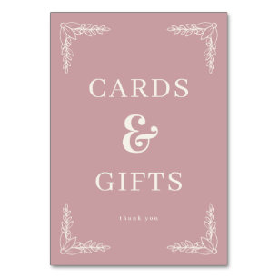 Sophisticated Pink Serif Gratitude Card