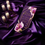 Sophisticated Purple and Gold Calla Lily Wedding Program<br><div class="desc">Step into a world of elegance and sophistication with our Purple and Gold Calla Lily Wedding Program. This exquisite design features delicate calla lilies adorned with luxurious gold accents, capturing the essence of upscale and sophisticated wedding celebrations. Inspired by the timeless beauty of calla lilies, our wedding program transports you...</div>