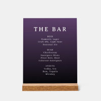 Sophisticated Purple Gradient Bar Menu