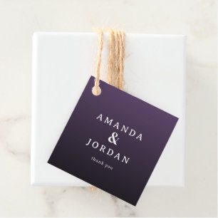 Sophisticated Purple Gratitude Tag