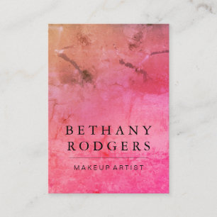 Sophisticated Red Orange Grunge Blend Business Card