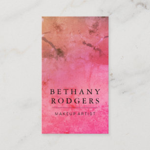 Sophisticated Red Orange Grunge Blend Business Card