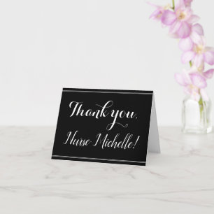 Sophisticated, Respectable and Fancy "Thank you" Card