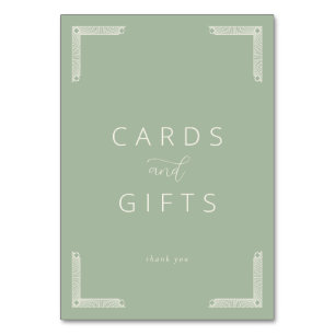 Sophisticated Sage Green Minimalist Gratitude Card