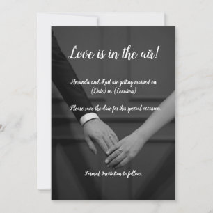 Sophisticated Save the Date Invitation