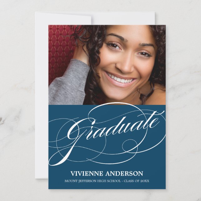 SOPHISTICATED SENIOR | GRADUATION PARTY INVITATION (Front)