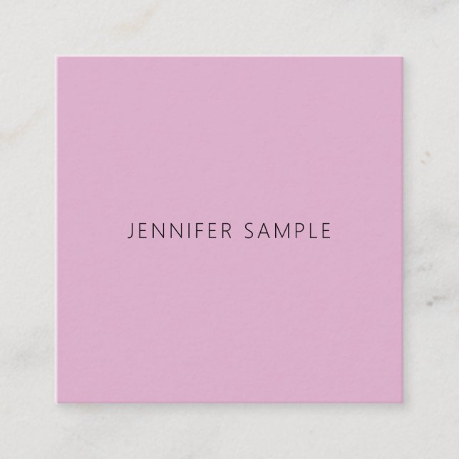 Sophisticated Simple Design Modern Template Square Business Card (Front)