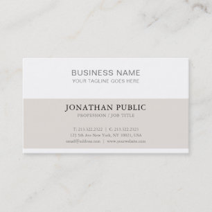 Sophisticated Simple Modern Plain Trendy Luxury Business Card