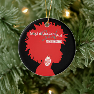 Sophisticated Soul    Ceramic Ornament