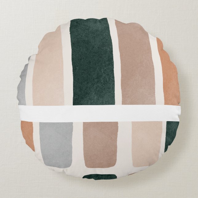 Sophisticated Soul Multicolor Round Cushion (Front)