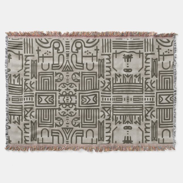 Sophisticated Soulful  Throw Blanket (Front)