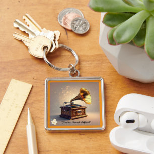"Sophisticated Soundwave" Key Ring