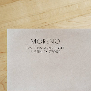 Sophisticated Style Chic Return Address Self-inking Stamp