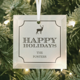 Sophisticated Tag Custom Ornaments