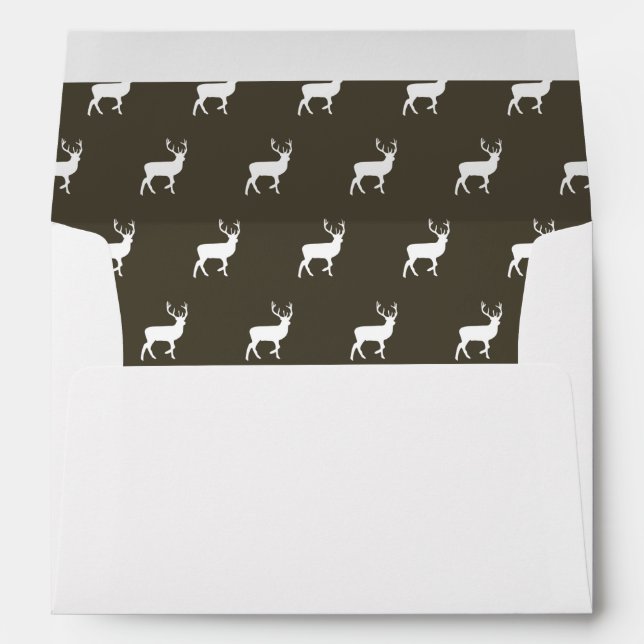 Sophisticated Tag Holiday Custom Envelope (Back (Bottom))
