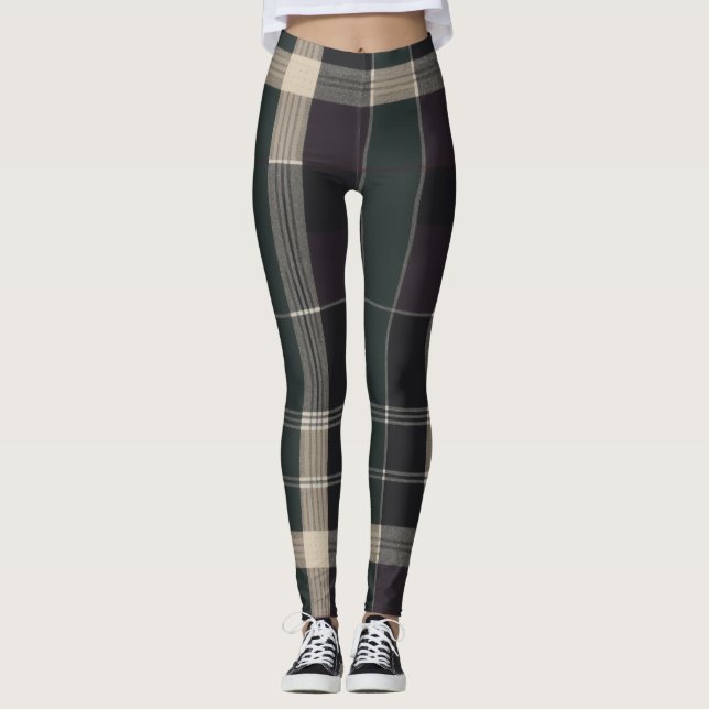 Sophisticated tartan leggings (Front)