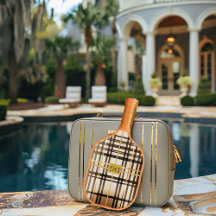 Sophisticated Taupe and Gold Monogram