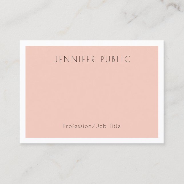 Sophisticated Trendy Modern Simple Design Template Business Card (Front)