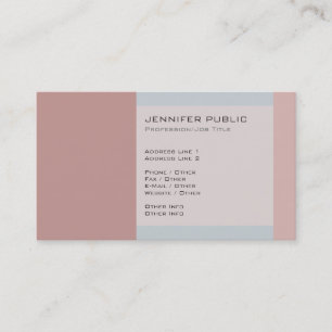 Sophisticated Vintage Colours Harmony Business Card