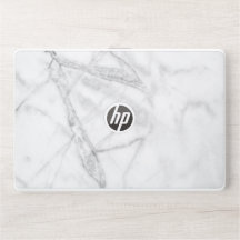 Sophisticated White Marbel HP Laptop Skin