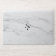 Sophisticated White Marbel HP Laptop Skin