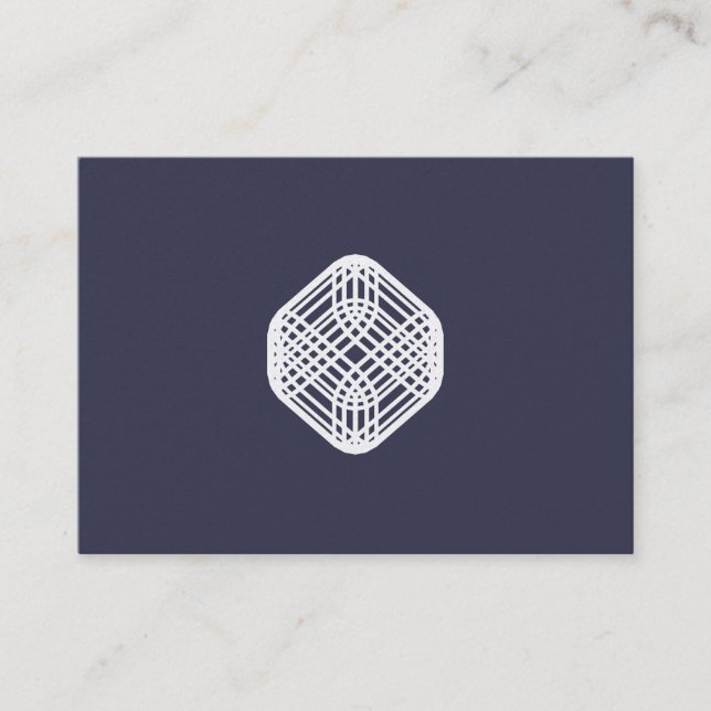 Sophisticated Wire - Indigo Business Card (Front)