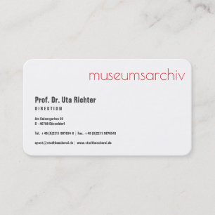 Sophisticated with black and red business card